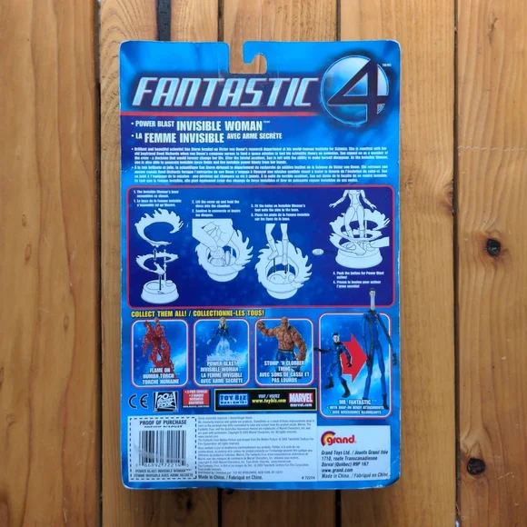 Marvel Invisible Woman Action Figure New In Box - Picture 2 of 2